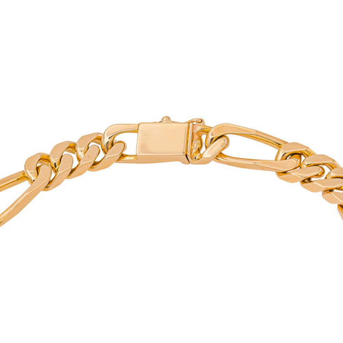 Bracelet Bracelet maille Figaro en or rose 58 Facettes 5531789CN