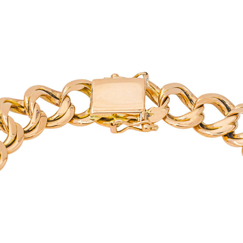 Bracelet Bracelet maille gourmette double en or rose 58 Facettes 5565506CN