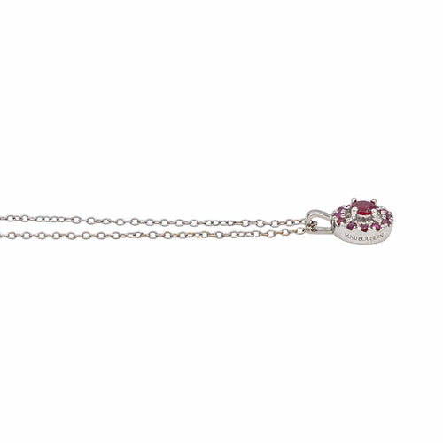 Collier Mauboussin Vie, Volupté & Passion - Collier en or blanc et rubis 58 Facettes 5417149CN