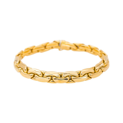 Bracelet Bracelet maille haricot en or jaune 58 Facettes 5471020CN