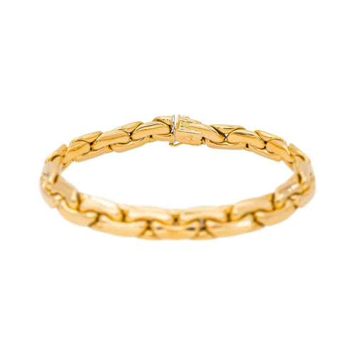 Bracelet Bracelet maille haricot en or jaune 58 Facettes 5471020CN
