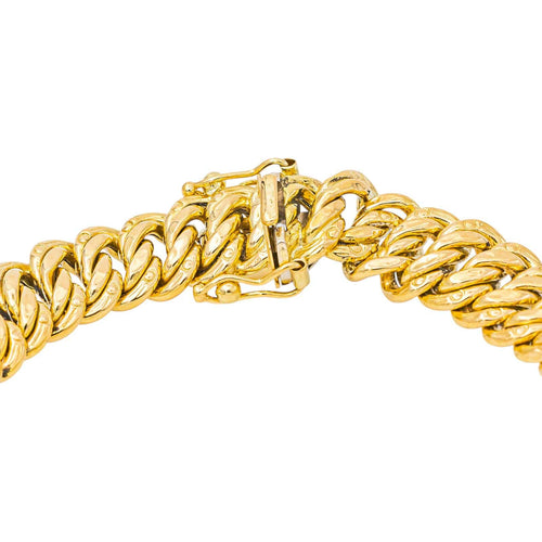 Bracelet Bracelet maille américaine en or jaune et blanc 58 Facettes 5480665CN