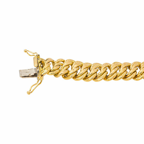 Bracelet Bracelet maille américaine en or jaune et blanc 58 Facettes 5480665CN