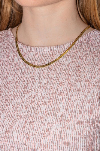 Collier Collier maille anglaise en or jaune 58 Facettes 5481046CN