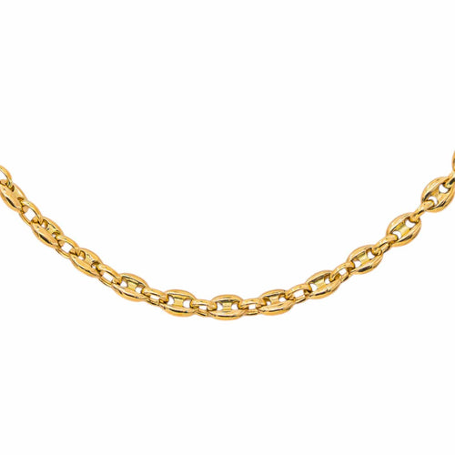 Collier Collier maille grain de café en or jaune 58 Facettes 5460182CN