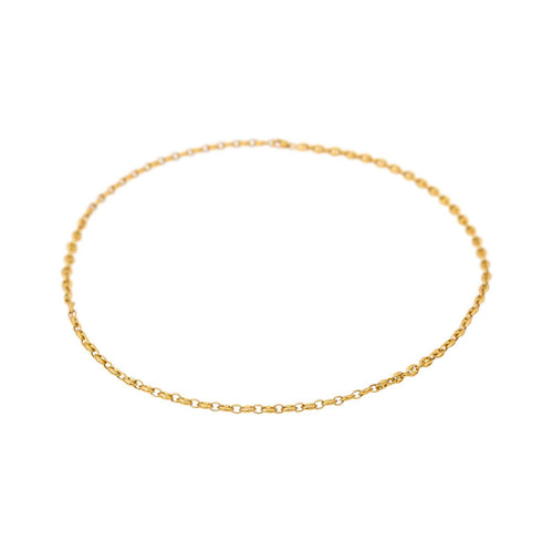 Collier Collier maille grain de café en or jaune 58 Facettes 5460182CN