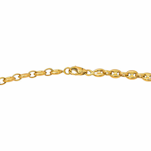 Collier Collier maille grain de café en or jaune 58 Facettes 5460182CN