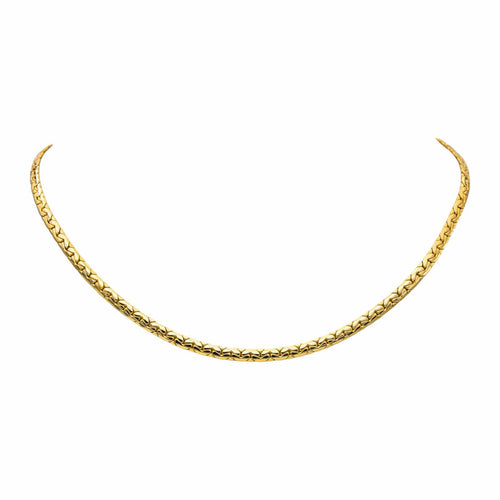 Collier Collier maille haricot en or jaune 58 Facettes 5470053CN