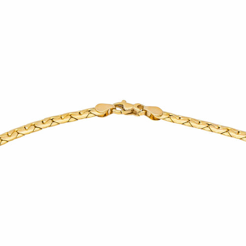 Collier Collier maille haricot en or jaune 58 Facettes 5470053CN