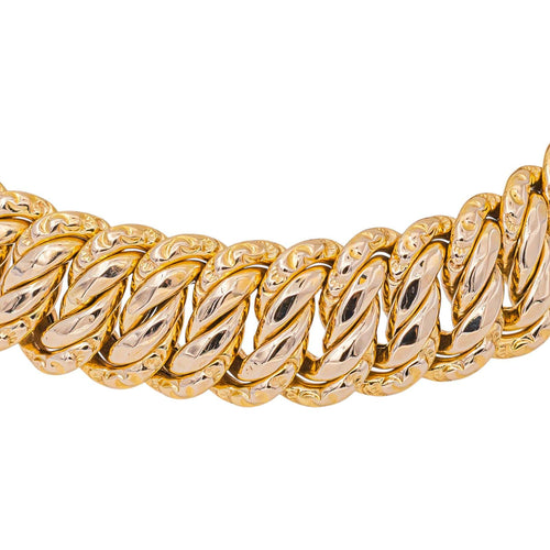 Bracelet Bracelet maille américaine en or rose 58 Facettes 5481563CN