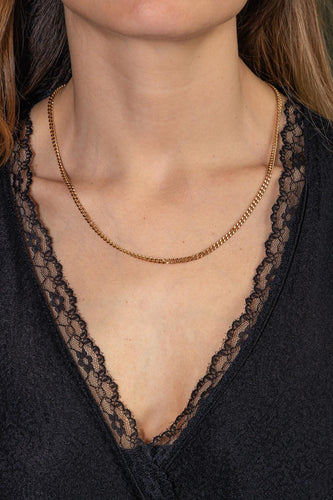 Collier Collier maille gourmette en or rose 58 Facettes 5561532CN