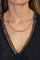 Collier Collier maille gourmette en or rose 58 Facettes 5561532CN