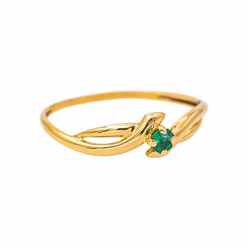 Bague 52 Bague en or jaune et émeraude 58 Facettes 5538427RV