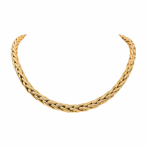 Collier Collier maille palmier en or jaune 58 Facettes 5575763CN