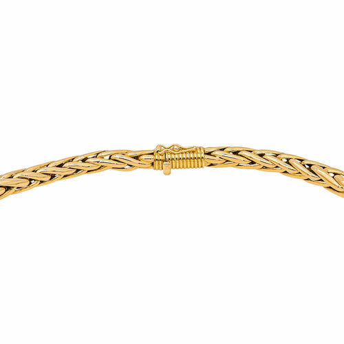 Collier Collier maille palmier en or jaune 58 Facettes 5575763CN
