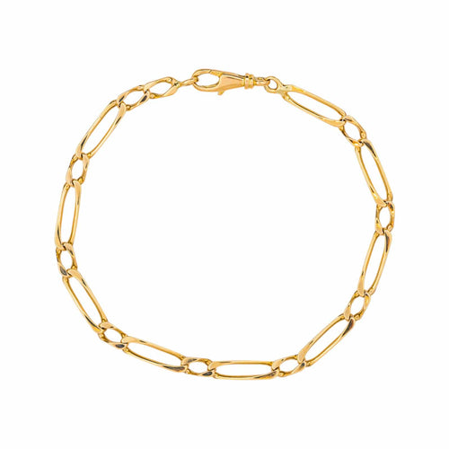 Bracelet Bracelet maille Figaro en or jaune 58 Facettes 5590971CN
