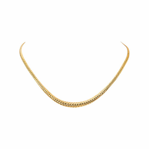 Collier Collier maille anglaise en or jaune 58 Facettes 5600882CN