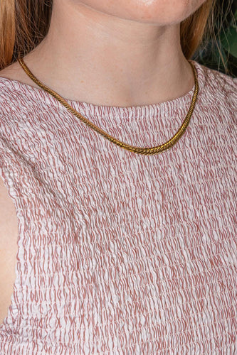 Collier Collier maille anglaise en or jaune 58 Facettes 5600882CN