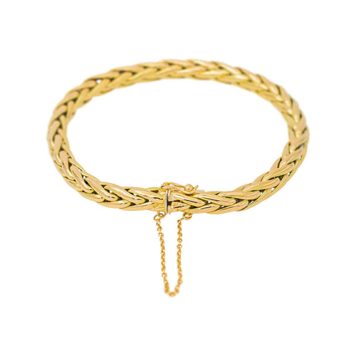 Bracelet Bracelet maille palmier en or jaune 58 Facettes 5655310CN