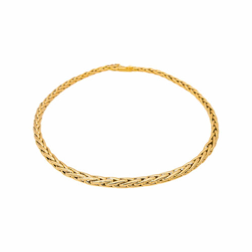 Collier Collier maille palmier en or jaune 58 Facettes 5577455CN