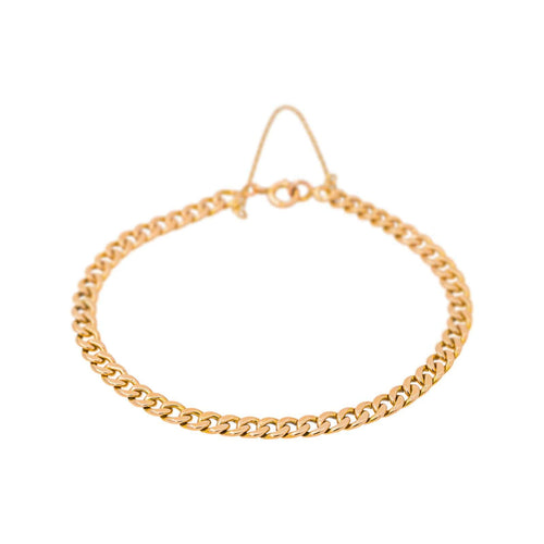 Bracelet Bracelet maille gourmette en or rose 58 Facettes 5577907CN