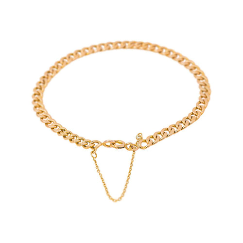 Bracelet Bracelet maille gourmette en or rose 58 Facettes 5577907CN