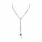 Collier Collier négligé en or blanc, perles et lapis-lazuli 58 Facettes 4870262CN