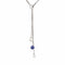 Collier Collier négligé en or blanc, perles et lapis-lazuli 58 Facettes 4870262CN