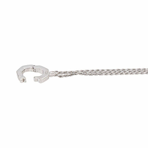 Collier Collier négligé en or blanc, perles et lapis-lazuli 58 Facettes 4870262CN