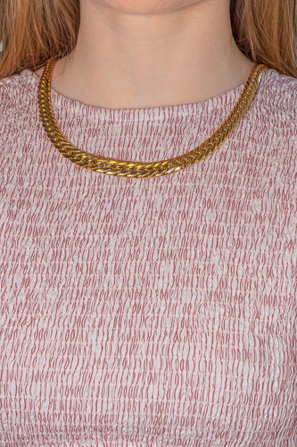 Collier Collier maille anglaise en or jaune 58 Facettes 5671362CN