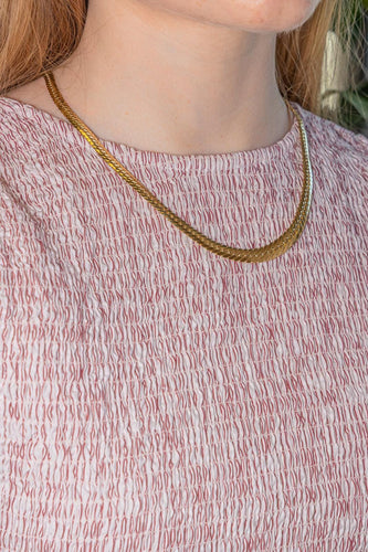 Collier Collier maille anglaise en or jaune 58 Facettes 5674484CN