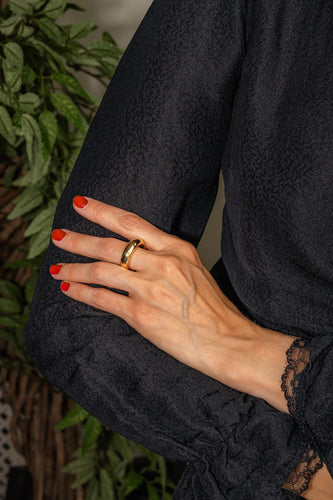 Bague 58 Chaumet L'Anneau - Bague jonc en or jaune 58 Facettes 5655011CN