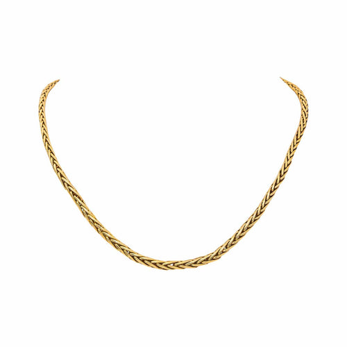 Collier Collier maille palmier en or jaune 58 Facettes 5690778CN