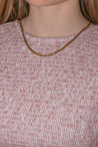 Collier Collier maille palmier en or jaune 58 Facettes 5690778CN