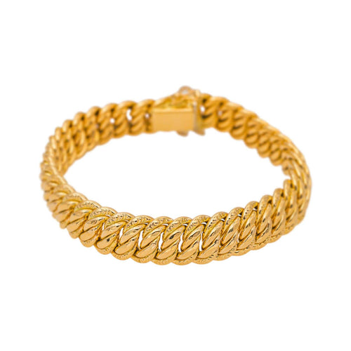 Bracelet Bracelet maille américaine en or jaune 58 Facettes 5705074CN