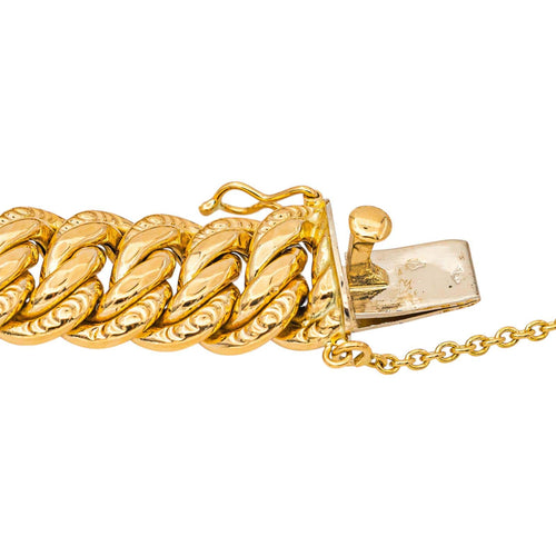 Bracelet Bracelet maille américaine en or jaune 58 Facettes 5705074CN