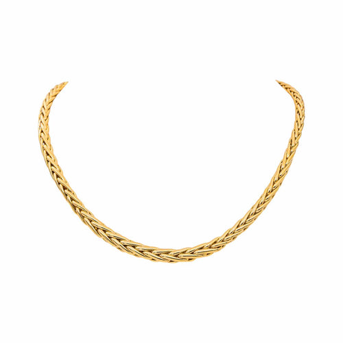 Collier Collier maille palmier en or jaune 58 Facettes 5705075CN