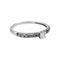 Bague 54 Bague solitaire en or blanc, diamant et saphirs 58 Facettes 5079833CN