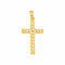 Pendentif Pendentif croix en or jaune 58 Facettes 5202393CN