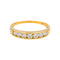 Bague 57 Demi-alliance - Bague en or jaune et diamants 58 Facettes 5226051CN