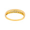 Bague 57 Demi-alliance - Bague en or jaune et diamants 58 Facettes 5226051CN