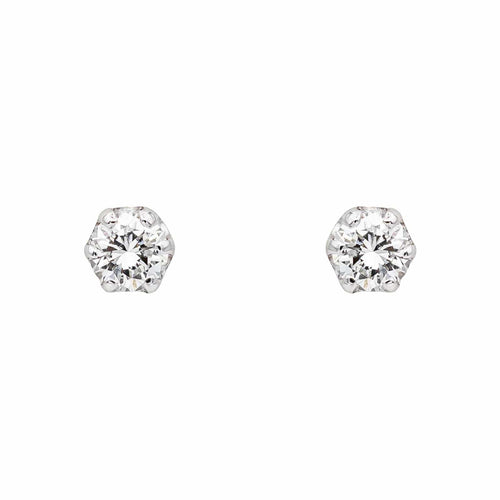 Boucles d'oreilles Boucles d'oreilles puces en or blanc et diamants 58 Facettes 5237335CN