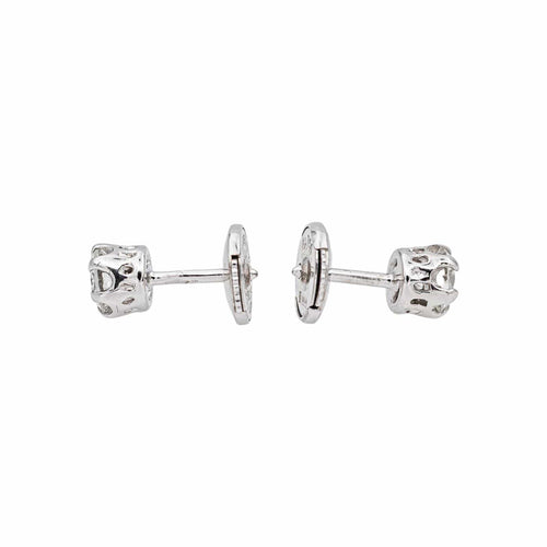 Boucles d'oreilles Boucles d'oreilles puces en or blanc et diamants 58 Facettes 5237335CN