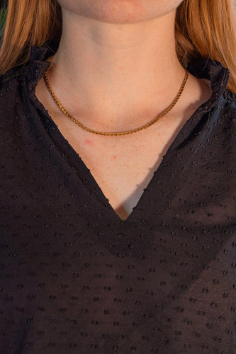 Collier Collier maille tressée en or jaune 58 Facettes 5759504CN