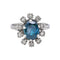 Bague 54 Pompadour - Bague en or blanc, saphir et diamants 58 Facettes 5708020CN