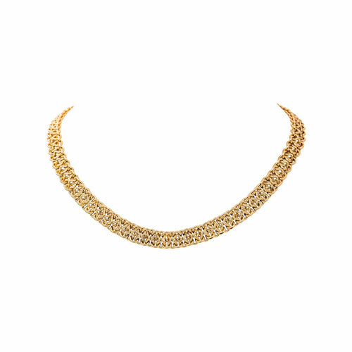 Collier Collier maille souple en or rose 58 Facettes 5713886CN