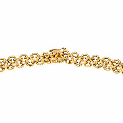 Collier Collier maille souple en or rose 58 Facettes 5713886CN