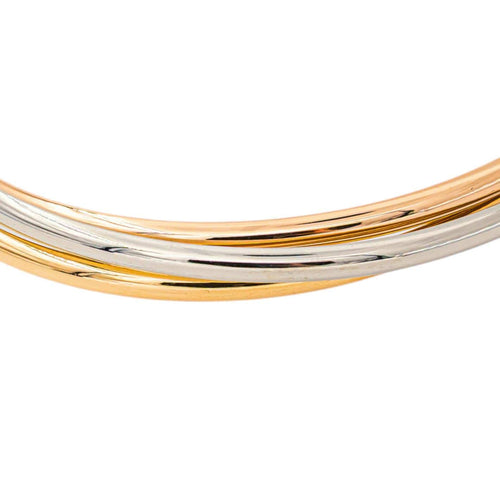 Bracelet Bracelet jonc en or jaune, blanc et rose 58 Facettes 5749760CN