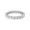 Bague 55 Alliance américaine - Bague en or blanc et diamants 58 Facettes 5709156CN