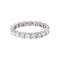 Bague 55 Alliance américaine - Bague en or blanc et diamants 58 Facettes 5709156CN